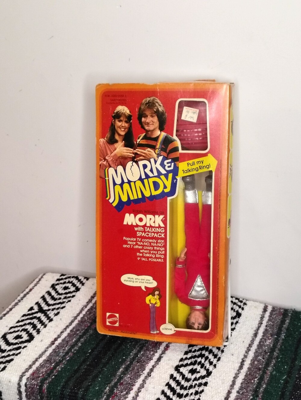 Mork Talking Spacepack Action Figure - Red